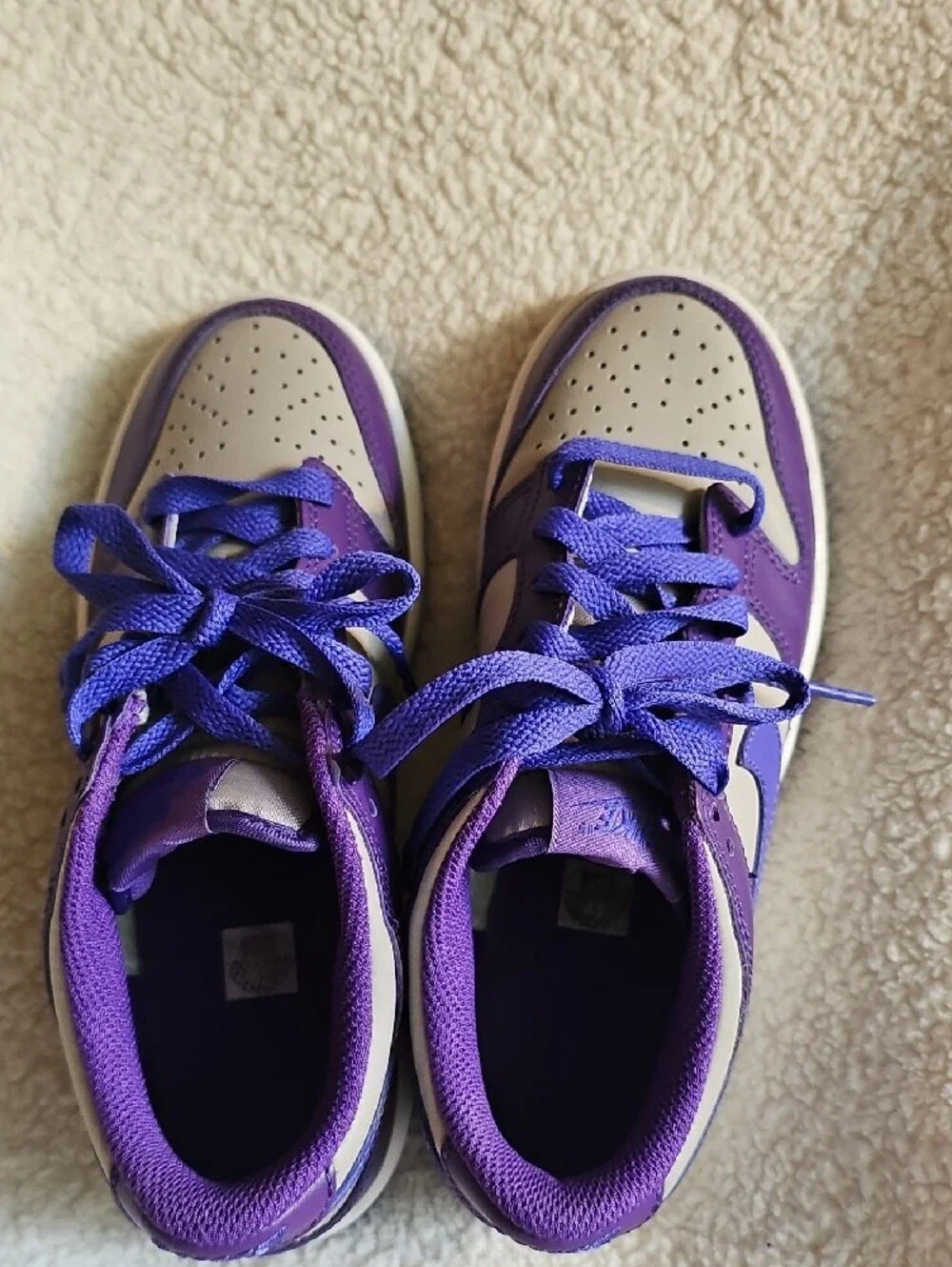 Nike Kids Sneakers Purple and White